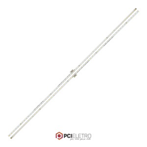 64 - KIT 2 BARRAMENTOS LED TV SEMP TOSHIBA 50P6US 50P6S 50P6 BC-162