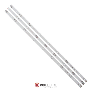 KIT 3 BARRAMENTOS LED TV PHILCO PH39N86D PH39N86DSGW PH39N86 BC-168