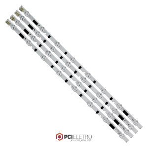 55 - KIT 4 BARRAMENTOS LED TV SAMSUNG LT28D310 LT28D310LH T28D310/LH BC-172