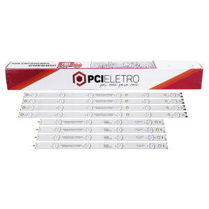 110 - KIT 8 BARRAMENTOS LED TV PHILCO PH43U PH43U21DSG PH43U21DSGW BC-173