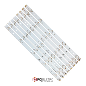 105 - KIT 8 BARRAMENTOS LED TV PHILCO PH40N70DG PH40N70 BC-186