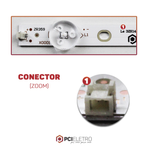 107 - KIT 3 BARRAMENTOS LED TV AOC LE32H1465/25 LE32M1475 BC-188