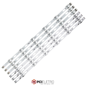 108 - KIT 6 BARRAMENTOS LED TV SAMSUNG UN50TU7000 UN50TU7020 UN50TU8000 BC-212