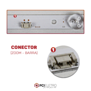 71 - KIT 2 BARRAMENTOS LED TV PHILCO PTV32E21DSWN PTV32E21 VERSAO 6 LEDS BC-258