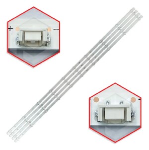 05 - KIT 4 BARRAS DE LED PHILCO PTV55Q20SNBL PTV55Q20AGBLS 4K BC-369