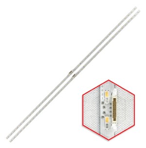 85 - KIT 2 BARRAMENTOS LED TV SAMSUNG QN50Q60TAG QN50Q60 BC-334