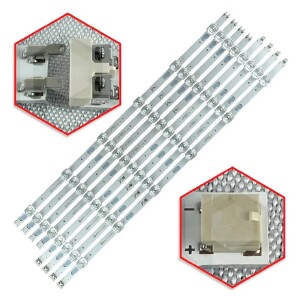 59 - KIT 10 BARRAMENTOS LED TV SAMSUNG UN58TU7000/7020/8000 AU7700 BC-348